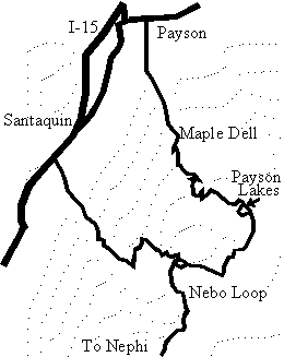 Payson Lakes Area Map