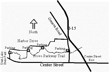 Lower Provo River Parkway Area Map